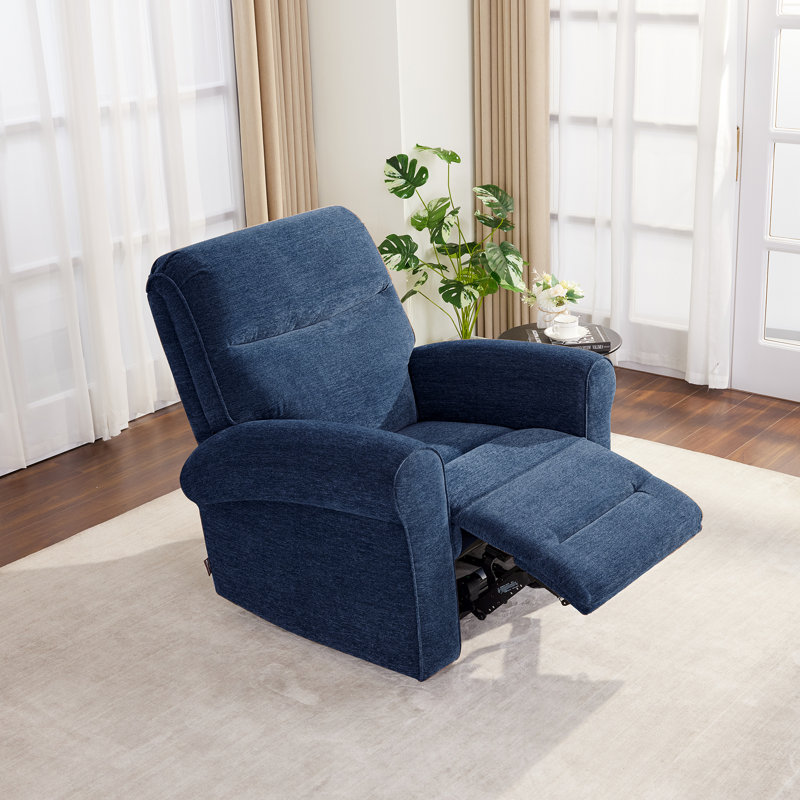 100.1cm Wide Wall Recliner Standard Recliner, Navy