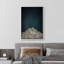 Œuvre de décoration murale minimaliste bleu marine foncé en nuage bicolore 2-IRS28-98126430-98126433