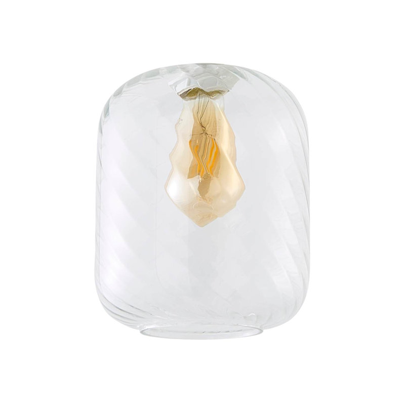 Hinami 22.5cm H Glass Oval Pendant Shade ( Slip-On ) in Clear