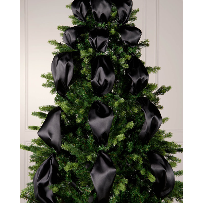 2000cm Satin Ribbon, Black