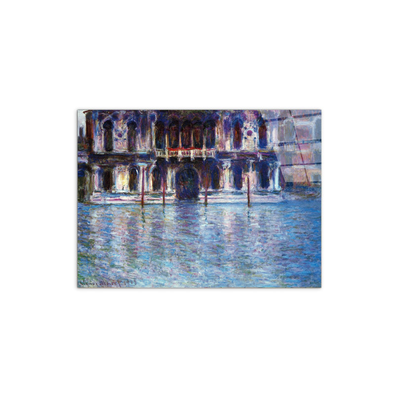 Palazzo # 1 by Monet Claude 57cm H X 76cm W CrystalArt Material Acrylic Glass Effect, Frameless Panel Lightweight Ready to Hang