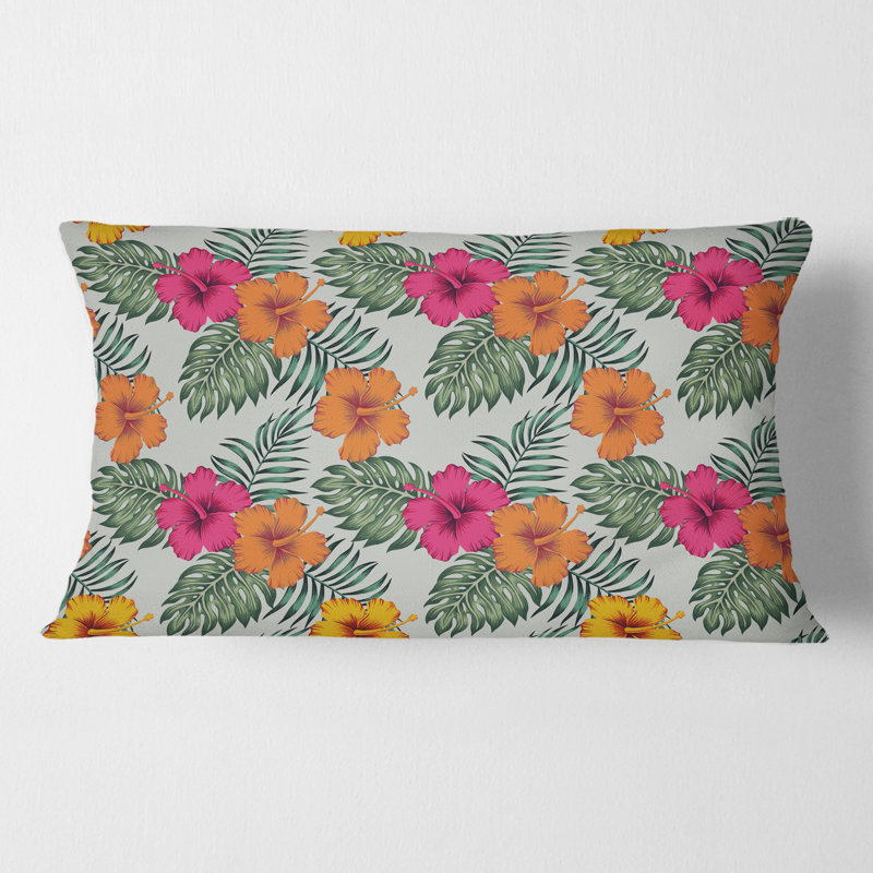 Tropical Leaves III Lumbar Pillow