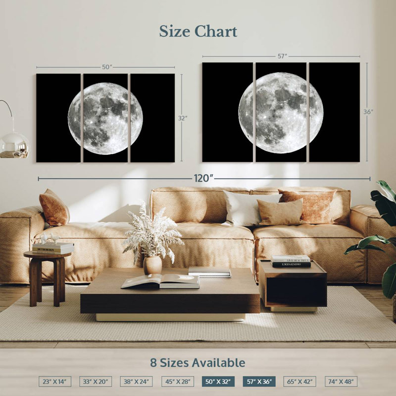Oberle The Moon, 32" H x 50" W