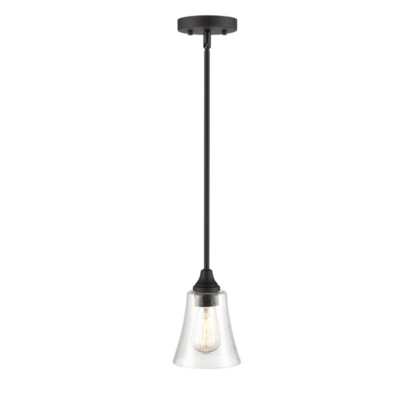 Turner 1 - Light Single Pendant, 46.25" H x 5.75" W x 5.75" D, Matte Black