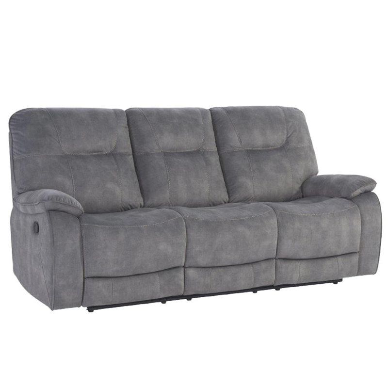 Canapé inclinable manuel Karliyah, Gris, H 42 po x l 75 po x P 38 po