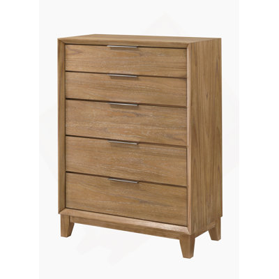 Mobilier de chambre contemporain en bois naturel à 1 tiroir 5 tiroirs 1Pc