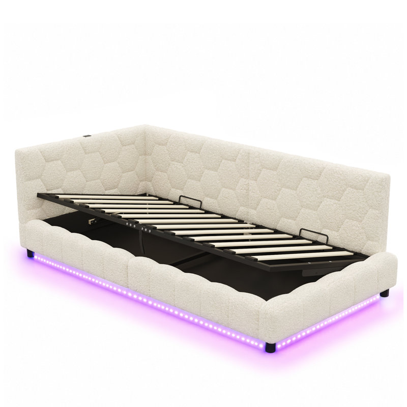 Bed, Beige