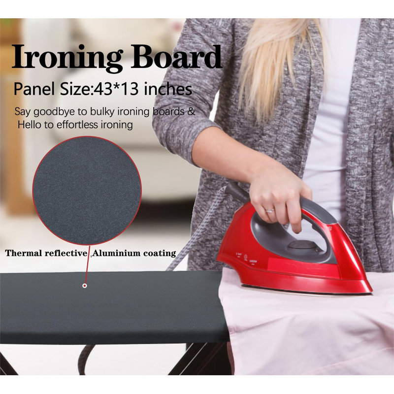 ColorLife Adjustable Height Ironing Board with Iron Rest