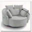 Fauteuil demi-tonneau pivotant à 360 °-12808522