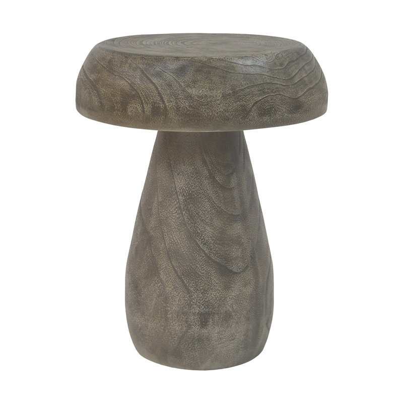 Mushroom Side Table,Wood-like texture