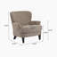 Fauteuil club rembourré Gerald Boucle-1776441726
