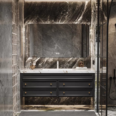 French style simple bathroom cabinet.