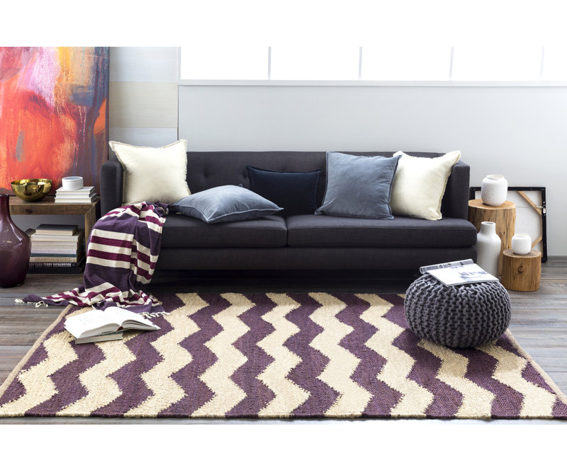 Hermine Chevron Indoor Rug, Rectangle 9' x 12'