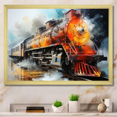 «Abstract Train Translucent Rhythms I», reproduction sur toile