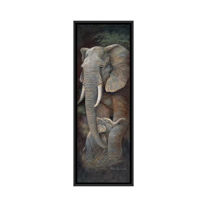 «Protective Care», reproduction d'art sur toile, H 36 po x l 12 po x P 1,5 po, Cadre noir