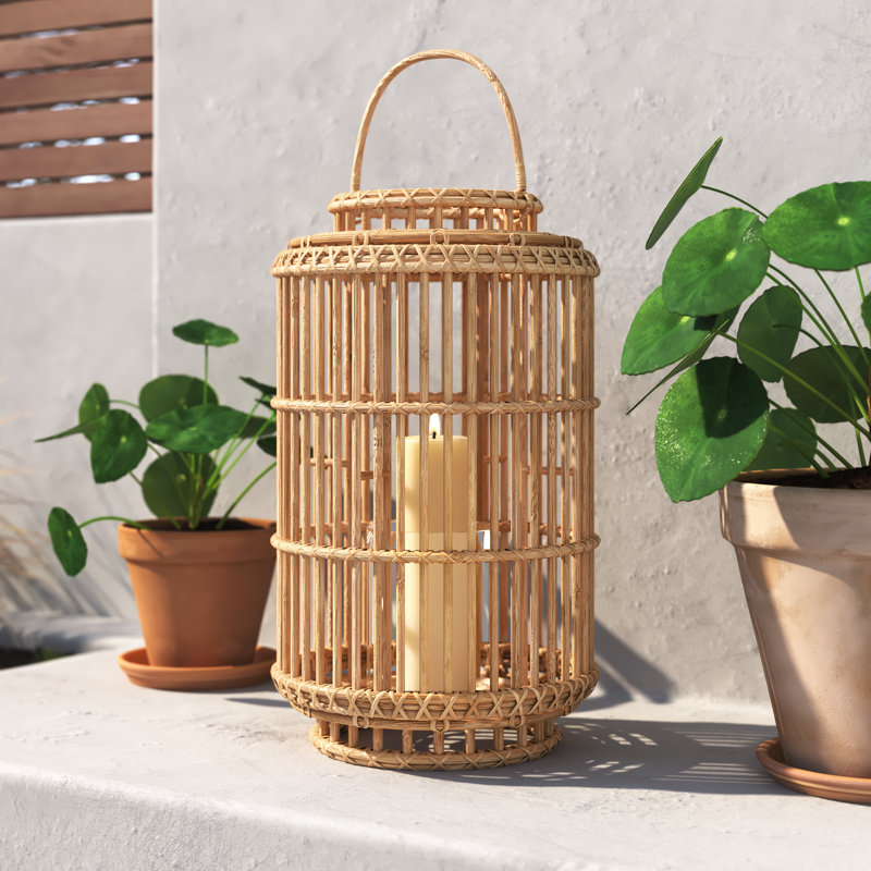 20.75'' H Wood Floor Lantern