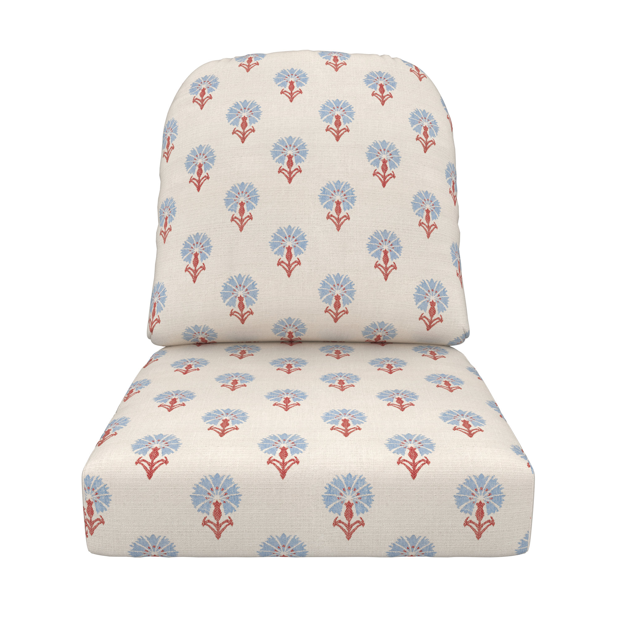 Amala Outdoor Sunbrella® Seat/Back Cushion, Sunbrella Mira Bluebell
