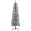 Arbre de Noël artificiel 6 pi avec 329 pointes enneigées, base en métal, arbre de Noël réaliste