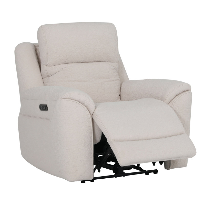 Fauteuil inclinable électrique Minnis P3, Ivoire ivoire, Polyester os Lenox