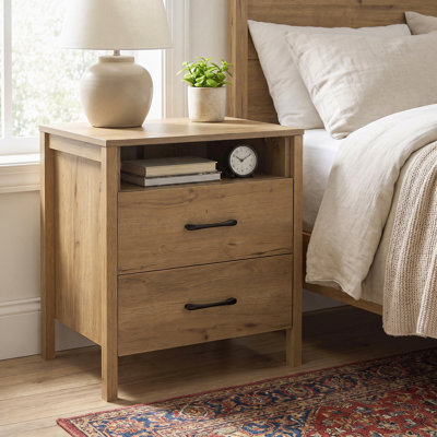 23.2" 2 - Drawer Nightstand with Storage