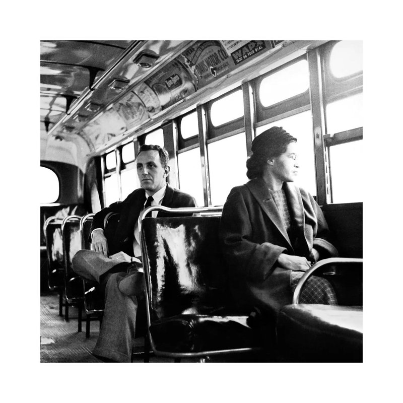 Rosa Parks (1913-2005) - Wrapped Canvas Print, 30.48 cm H x 30.48 cm W