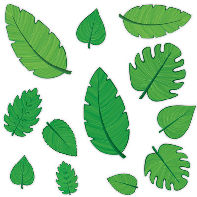 Découpes de feuilles tropicales - 4 à 12 po - paquet de 12
