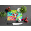 Hippie Animal Malvi Cow Glass Cutting Board
