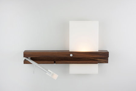 Levo LED Flush Mounted Sconce, Right, Plug-in