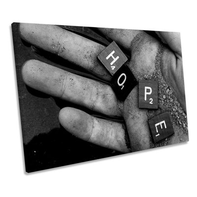 Hope Inspirational Hand - Wrapped Canvas Print