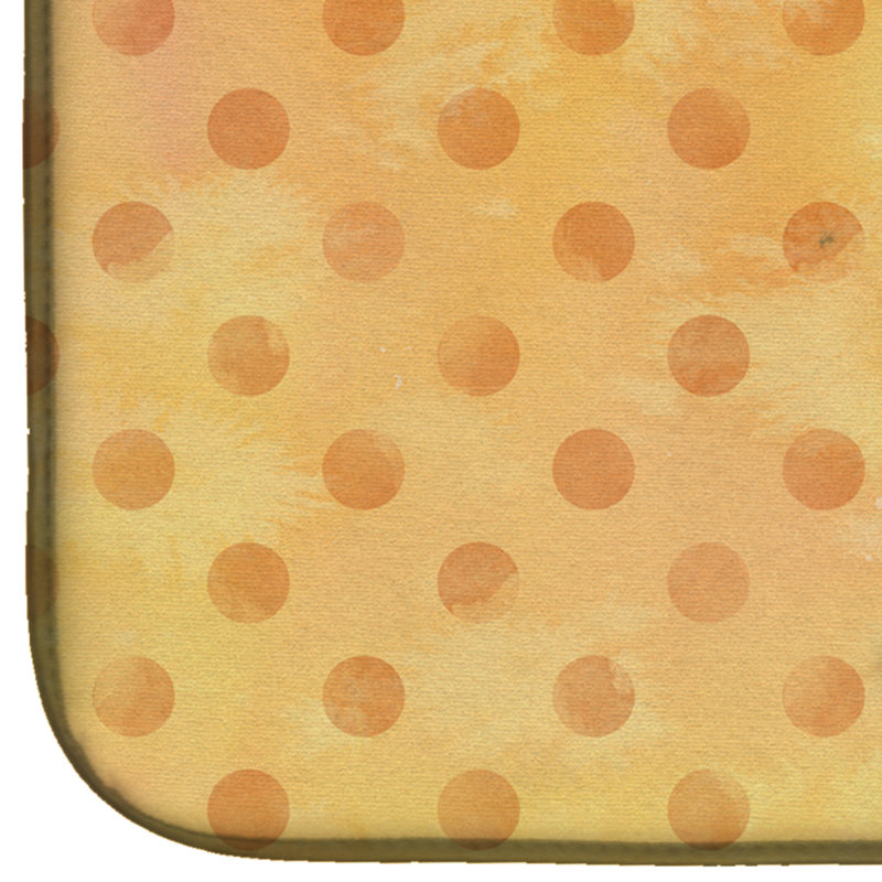 Tapis de séchage en aquarelle polkadot griaffe