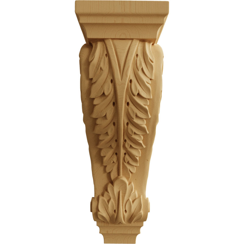 Corbeau Acanthus, Brun, H 18 po x l 6 po x P 7,5 po