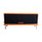 67"  Leather Office Sofa Bed, Double Fold, with Coffee Table, Multifunctional-1297250662