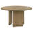 Dreydon Distressed Light Brown Round Dining Table