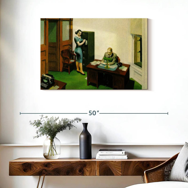 Bureau de Leisha la nuit, H 24 po x l 36 po