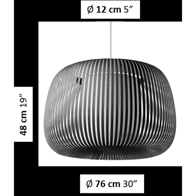 Ova 1 - Light Pendant, Dark Gray