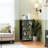 4 Drawer Dresser for Bedroom, Narrow Chest of Drawers, Wooden Top and Study Iron Frame 18"x37.5"-(WxH)