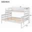 Structure de lit grand blanc avec dessus simple TG, pas de sommier tapissier nécessaire, robuste et durable-732671905