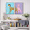 Illustration de chien moderne ludique, images de chambre d'enfant, impression sur toile encadrée