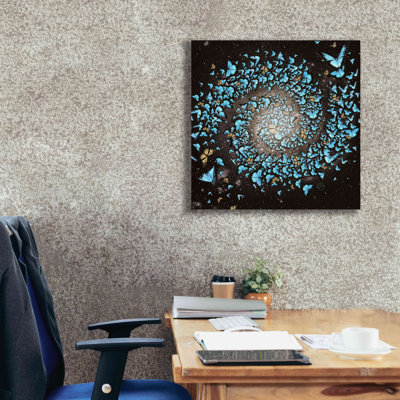 Papillon galaxie - impression sur toile tendue