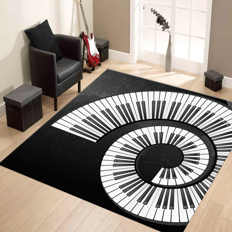Handcrafted Floral Design Soft Pile Printed Rug Perfect for Enhancing the Elegance and Comfort of Any Indoor Space