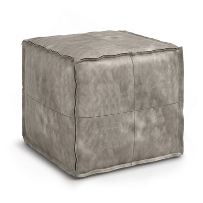 Brody - Pouf carré - Gris vieilli