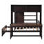 Lit mezzanine double avec lit simple autoportant, tablettes, bureau et garde-robe espresso-1922312100-1922312103