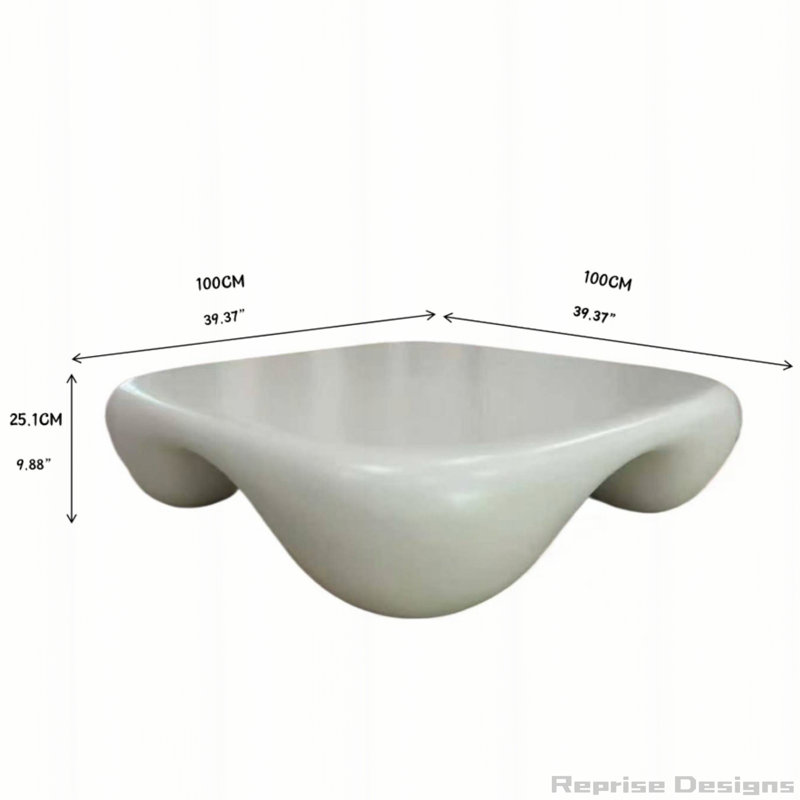 Table basse moderne pour le salon, Blanc