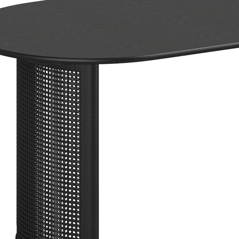 Table de salle à manger 66 po, 29.64"H x 66.3"L x 33.15"W, Noir