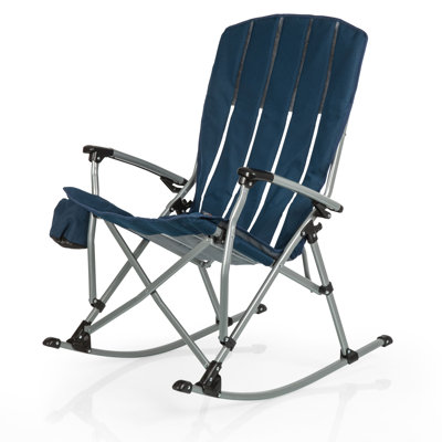 Outdoor Rocking Camp Chair - XL Heavy Duty Camping Chair for Adults Mario by Arlmont & Co.