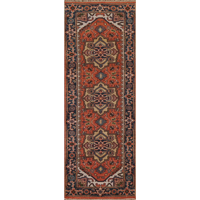 One-of-a-Kind Runner 2'6'' X 7'10'' New Age Runner Wool Area Rug in Orange