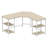 Haillee L-Shaped Metal Base Computer Desk-1519546757