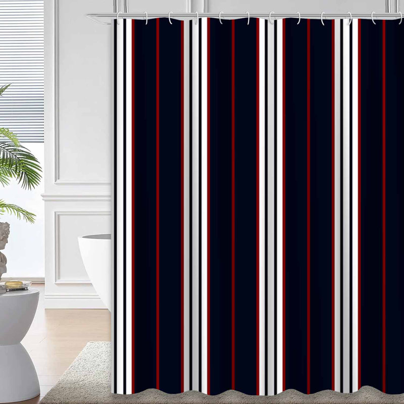 Rideau de douche Stripe, L 72 po x l 78 po