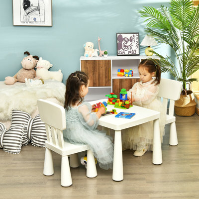 Ensemble 3 pièces de table de jeu et de chaises pour enfants Nila