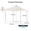 Pavillon de jardin 10 x 10
